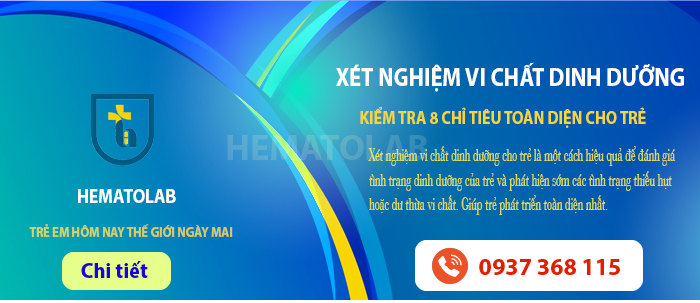 Xét nghiệm vi chất dinh dưỡng cho trẻ